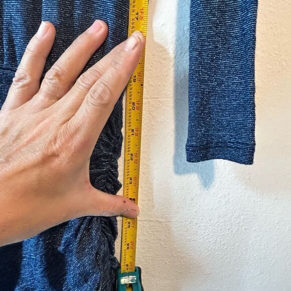 MICHAEL STARS WOMANS DRESS SMALL BLUE 0472 ruched tulip blouson Jordan mini - Picture 8 of 14